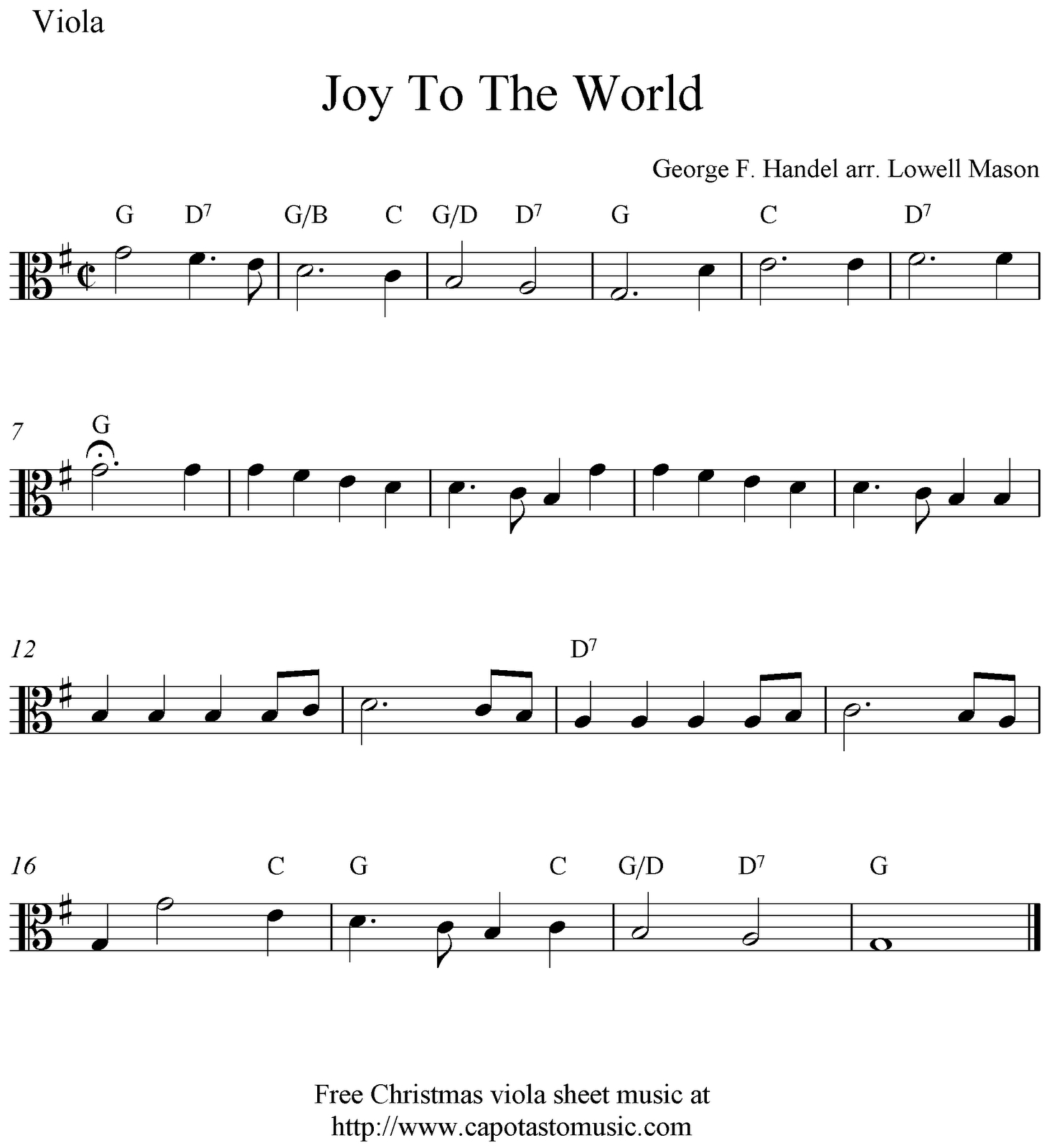 Viola Sheet Music For Beginners Christmas Music | Free Easy - Viola Sheet Music Free Printable