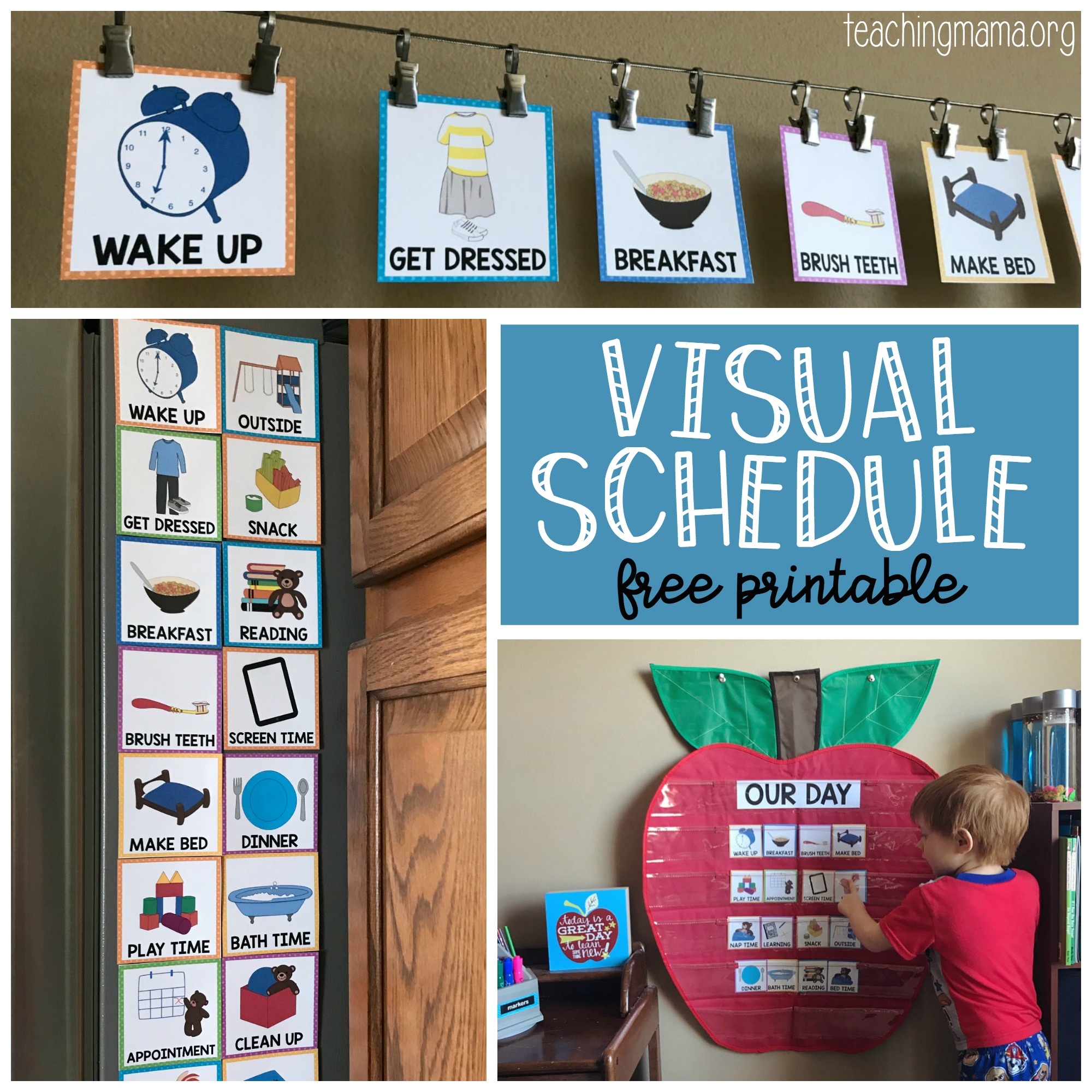 Visual Schedule For Toddlers - Free Printable Visual Schedule For Preschool