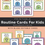 Visual Schedule   Free Printable Routine Cards   Natural Beach Living   Free Printable Picture Schedule Cards