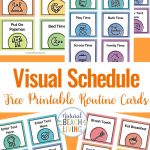 Visual Schedule   Free Printable Routine Cards   Natural Beach Living   Free Printable Visual Schedule For Preschool