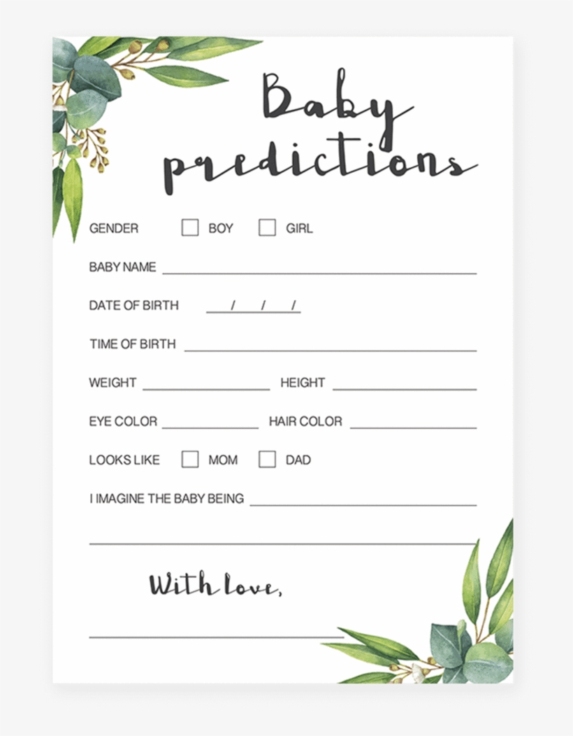 thumbnail image 2 of Baby Shower Advice Cards - 25 Prediction Game Cards For New Parents 2 of 13