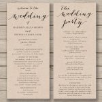 Wedding Program Template   Printable Wedding Program   Diy Editable   Free Printable Wedding Program Templates Word