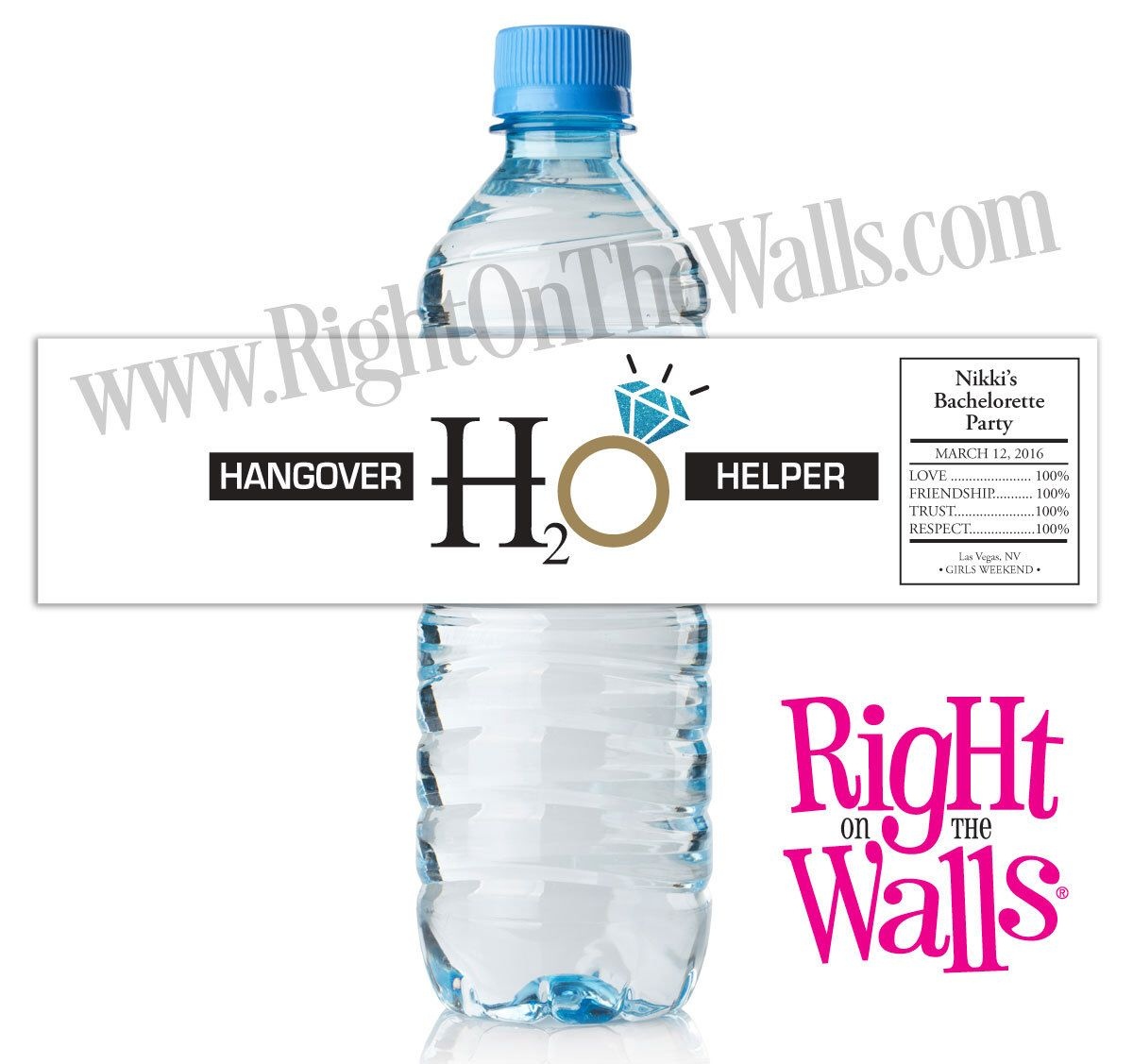 Wedding Water Bottle Label, Bachelorette Party Favor, Svg Hangover - Free Printable Water Bottle Labels Bachelorette