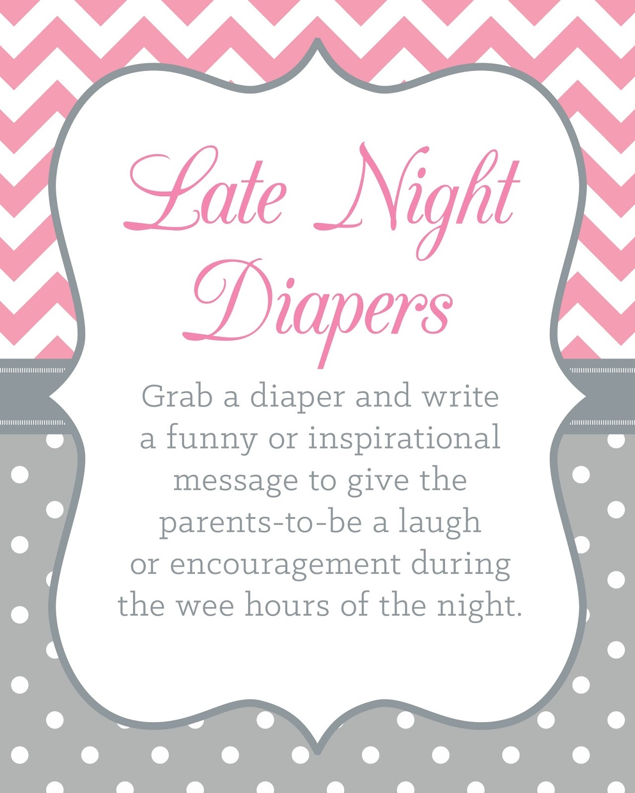 Late Night Diaper Sign Free Printable Free Printable