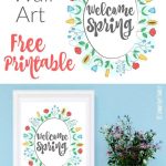 Welcome Spring: Free Printable Wall Art | Sunny Day Family | Welcome   Free Printable Spring Decorations
