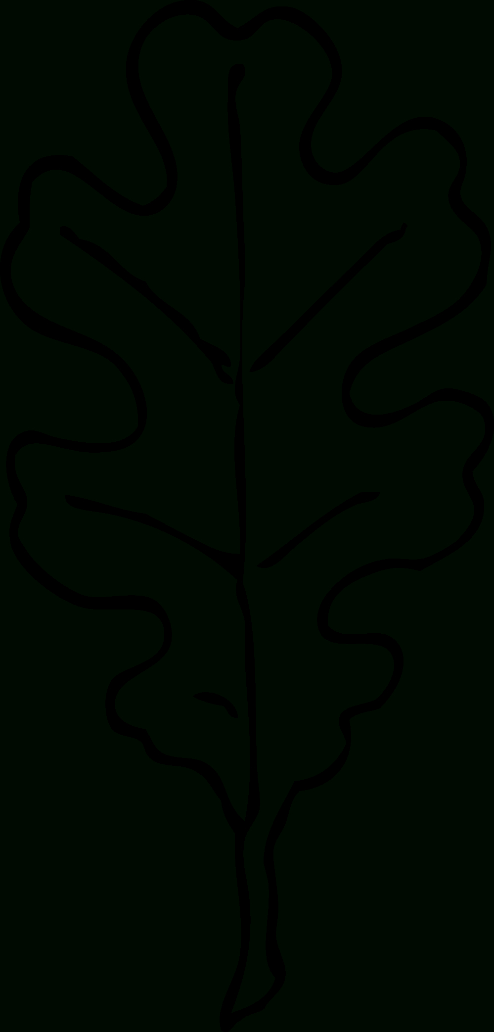 White Oak Leaf Outline Patterns Leaves And Clipart - Clipartpost - Free Printable Oak Leaf Patterns