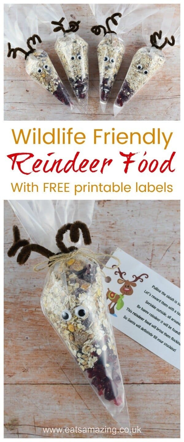 Wildlife Friendly Reindeer Food | Recipe | Holidays | Reindeer Food - Free Printable Winterization Stickers