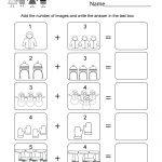 Winter Math Worksheet   Free Kindergarten Seasonal Worksheet For Kids   Free Printable Preschool Math Worksheets