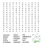 Winter Word Search Free Printable | Winter | Winter Word Search   Free Search A Word Printable