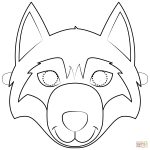 Wolf Mask Coloring Page | Free Printable Coloring Pages   Free Printable Wolf Face Mask