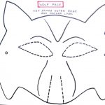 Wolf Mask Template For Preschoolers | Making The Wolf Mask | Kids   Animal Face Masks Printable Free
