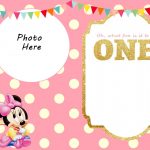 Wonderful Of Mickey Mouse 1St Birthday Invitation Template Free Free   Free Printable Mickey Mouse 1St Birthday Invitations