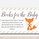 Woodland Bring A Book Instead Of A Card Inserts, Woodland Baby   Bring A Book Instead Of A Card Free Printable