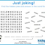 Word Find   Free Printable   April Fools Day   Free Word Search With Hidden Message Printable