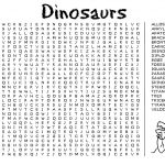 Word Search Games For Adults And Teens   Best Coloring Pages For Kids   Free Printable Dinosaur Word Search