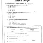 Worksheet   Free Printable Worksheets On Potential And Kinetic Energy