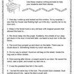 Worksheet : Free Printable Writing Sentences Worksheets For   Free Printable Short Stories For High School Students