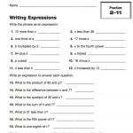 Writing Expressions   Teachervision   6Th Grade Writing Worksheets Printable Free