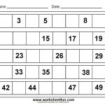 Writing Number 1 50 | Tracing Numbers 1 50 Worksheets | Projects To   Free Printable Tracing Numbers 1 50
