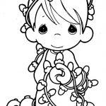 Xmas Coloring Pages: Angel Coloring Page | Color Sheets | Precious   Xmas Coloring Pages Free Printable