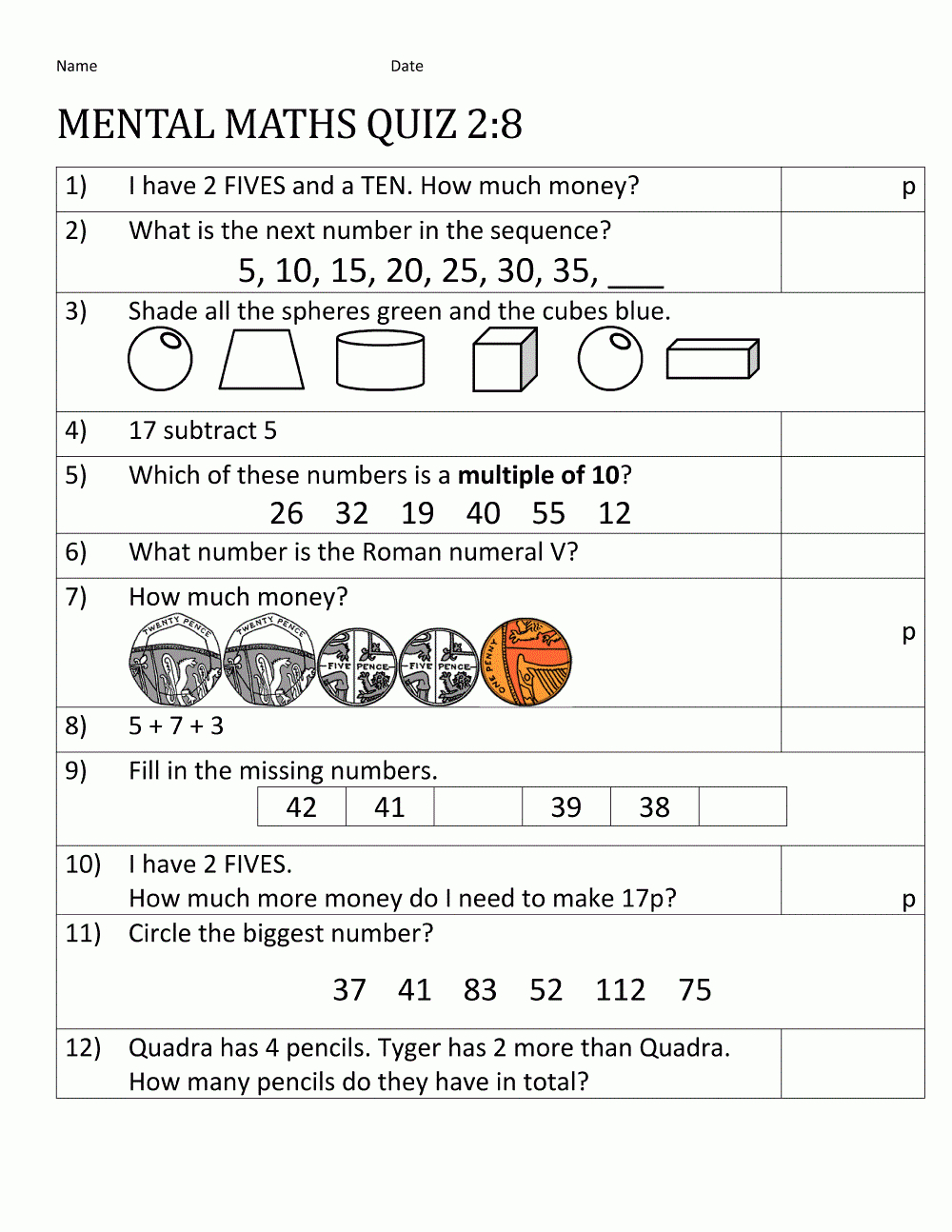 Year 8 Maths Worksheets Printable Free | Learning Printable - Free Printable 7Th Grade Math Worksheets