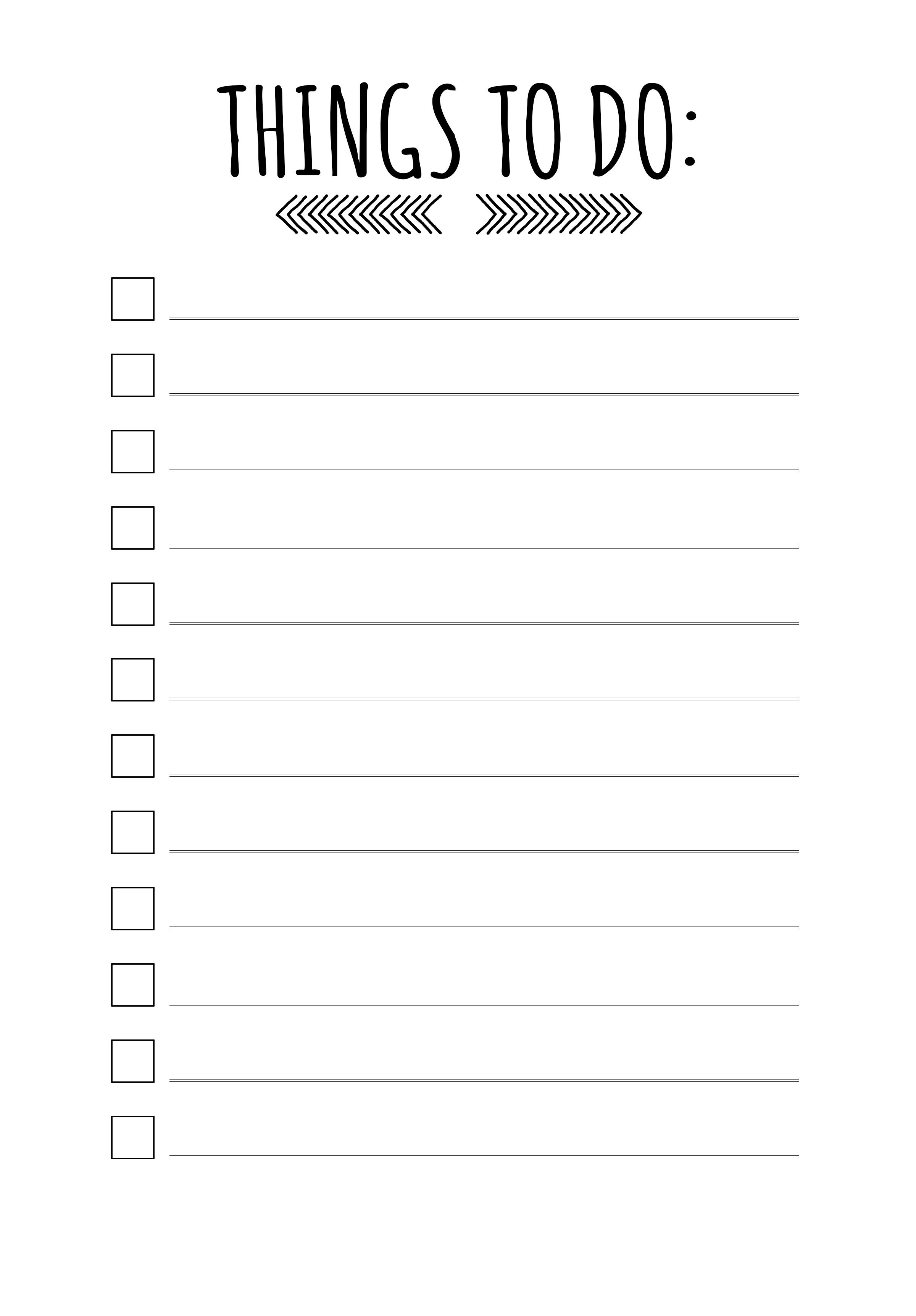 You&amp;#039;ll Want To Get Through Your To-Do List When You Have Templates - To Do Template Free Printable