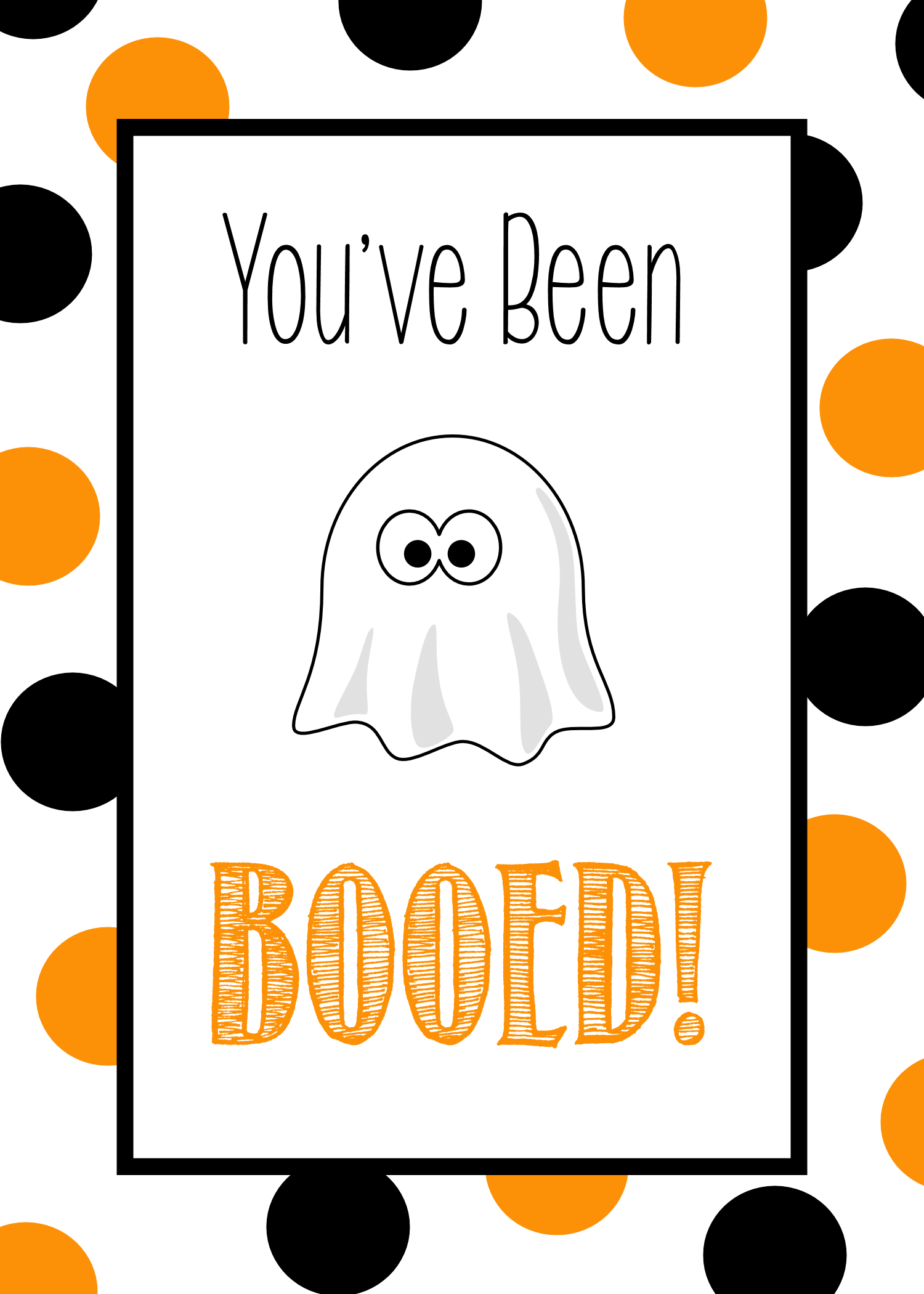 Boo Sign Free Printable